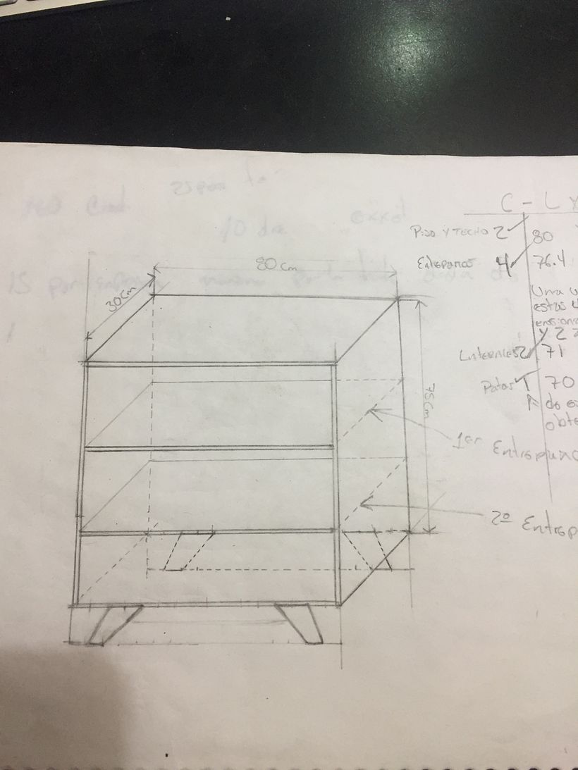 Asi que decidi hacerle un mueble para organizar sus cosas (claro con ayuda de MADERISTIKA)