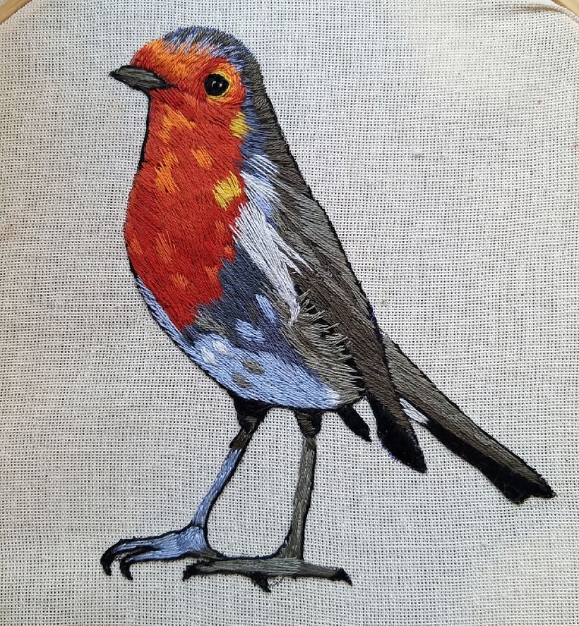 Mi Proyecto del curso: Pintar con hilo: técnicas de ilustración textil 0