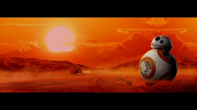 Matte painting cinematográfico- En algún lugar de Tatooine 1