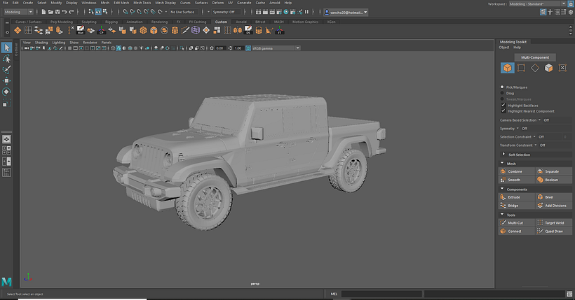 Mi Proyecto del curso: Introducción al modelado de vehículos en 3D 1