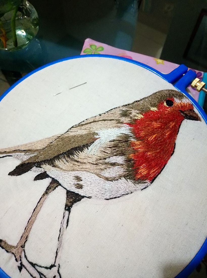 Mi Proyecto del curso: Pintar con hilo: técnicas de ilustración textil -1