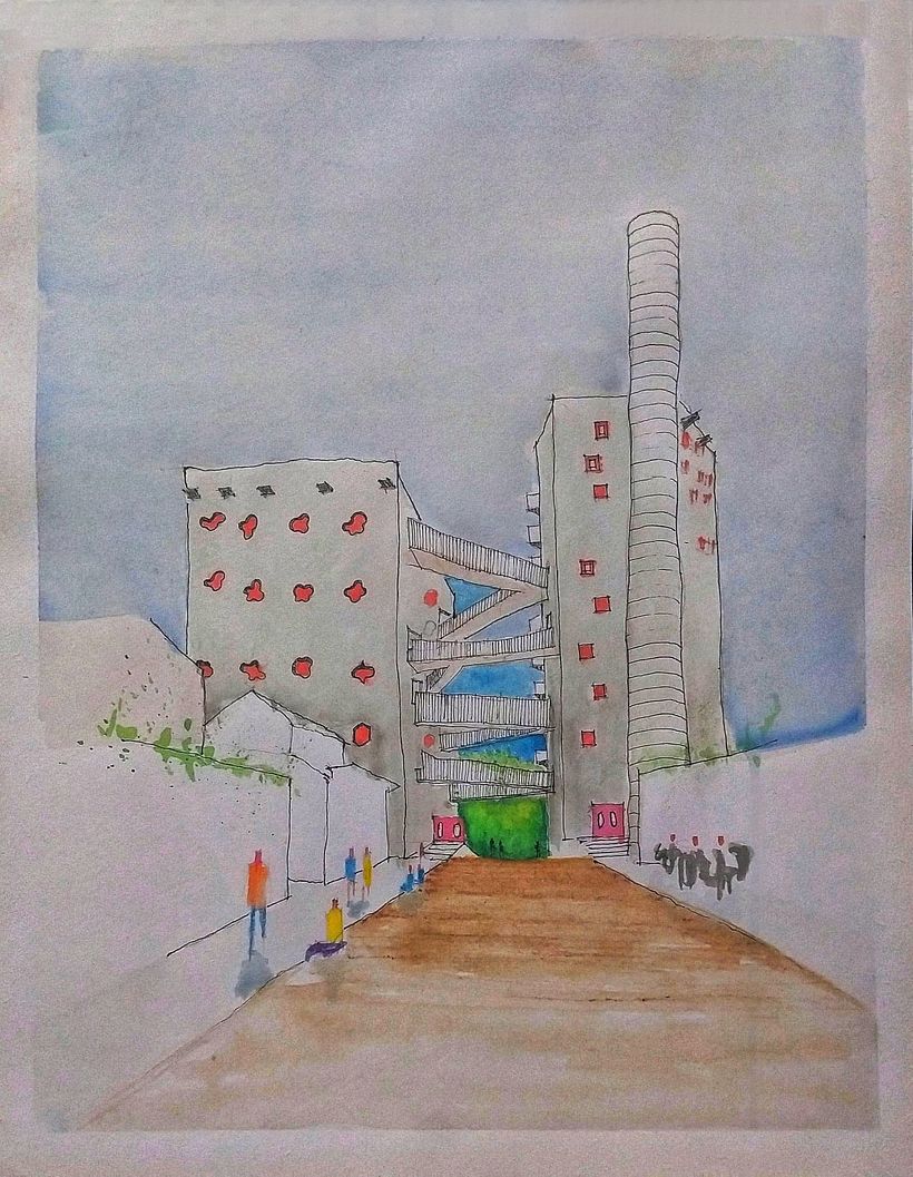 Mi Proyecto del curso: Paisajes urbanos en acuarela 1