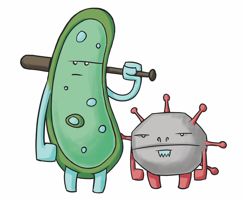 Ilustraciones para libro sobre vacunación 7