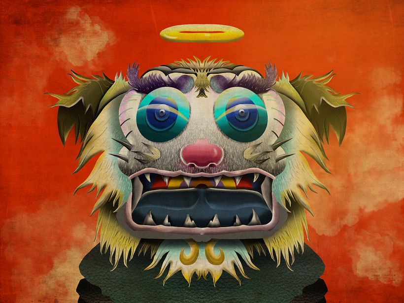 Releitura de um personagem do artista Murakami