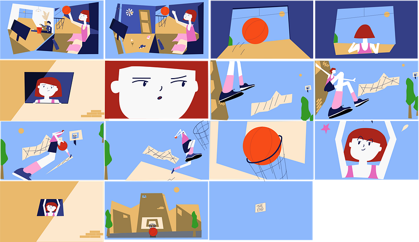 My project in Vectorial Animation Frame by Frame Style with After Effects course, still in progress 1