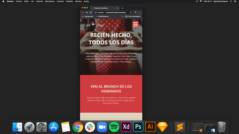ScreenShot - Navegación responsive