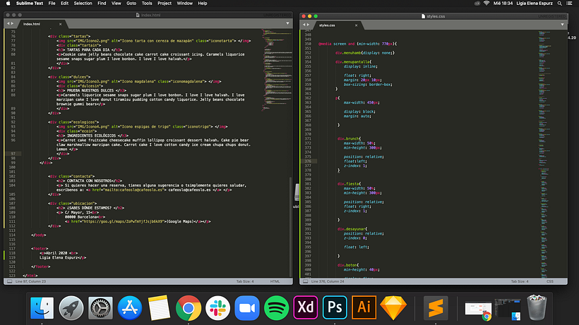 ScreenShot - html + css (footer y MediaQueries)