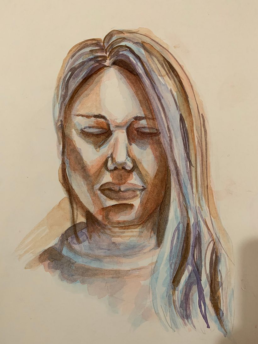 Mi Proyecto del curso: Retrato artístico en acuarela 0