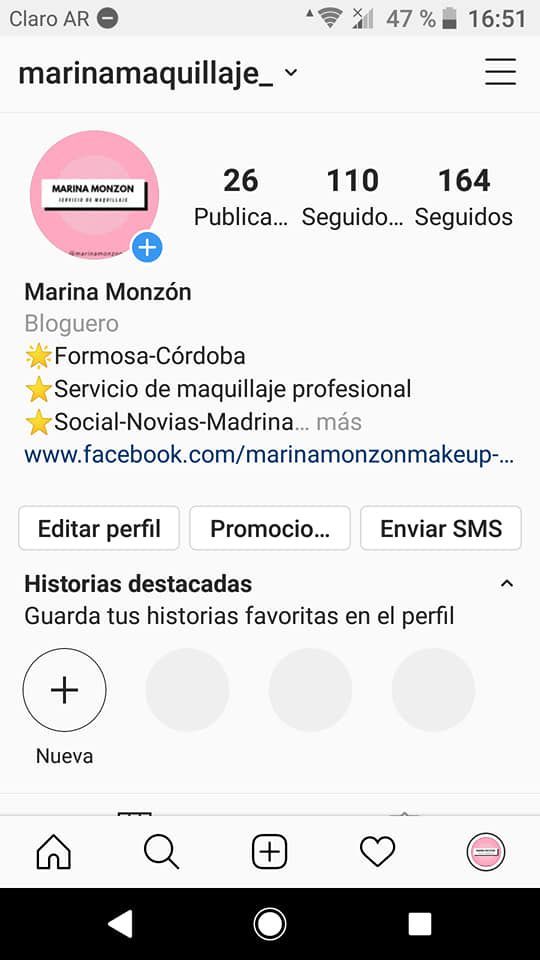 Mi Proyecto del curso: Cuenta personal y Servicio de Maquillaje 1