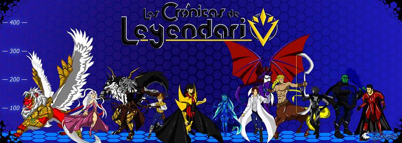 Diseños de personajes y letras