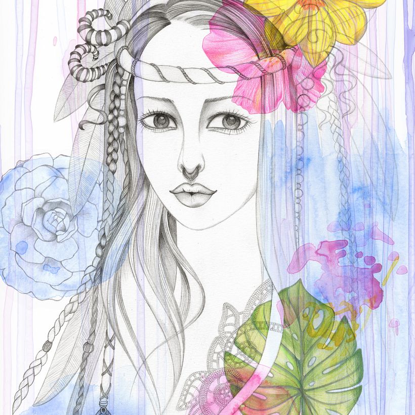 My project in Illustrated Portrait in Watercolor course 0