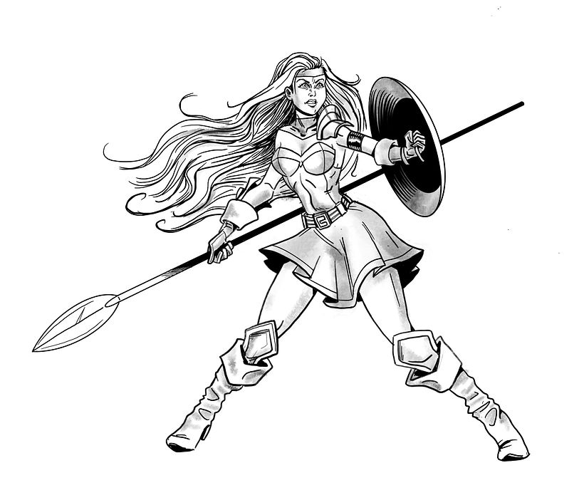 My project - warrior shield maiden 0