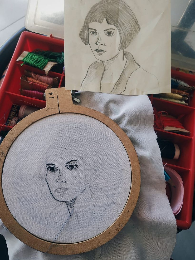 Mi Proyecto del curso: Creación de retratos bordados -1