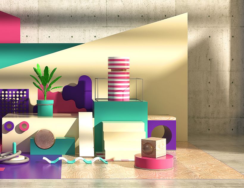 Mi Proyecto del curso: Composiciones abstractas con Cinema 4D 1