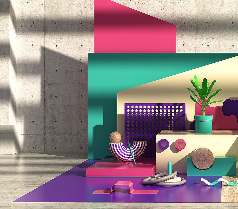 Mi Proyecto del curso: Composiciones abstractas con Cinema 4D 2