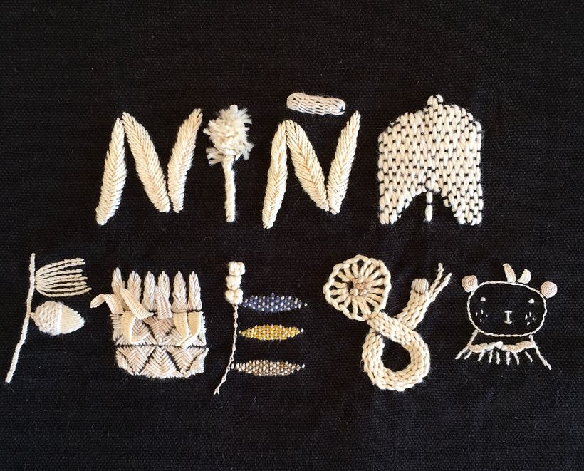My project in Introduction to Raised Embroidery course -1