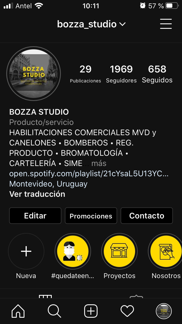 Esta es la bio de nuestra pequeña empresa