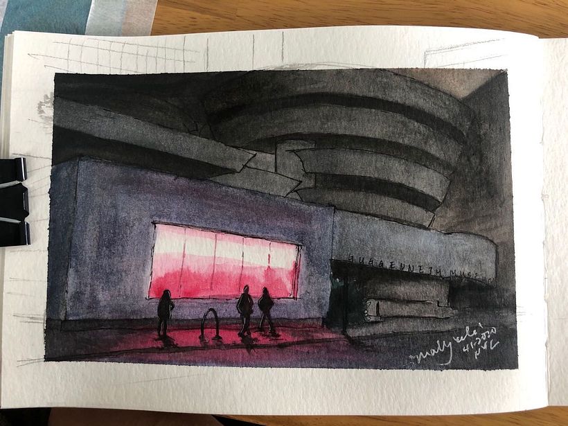 My project in Architectural Sketching with Watercolor and Ink course -1