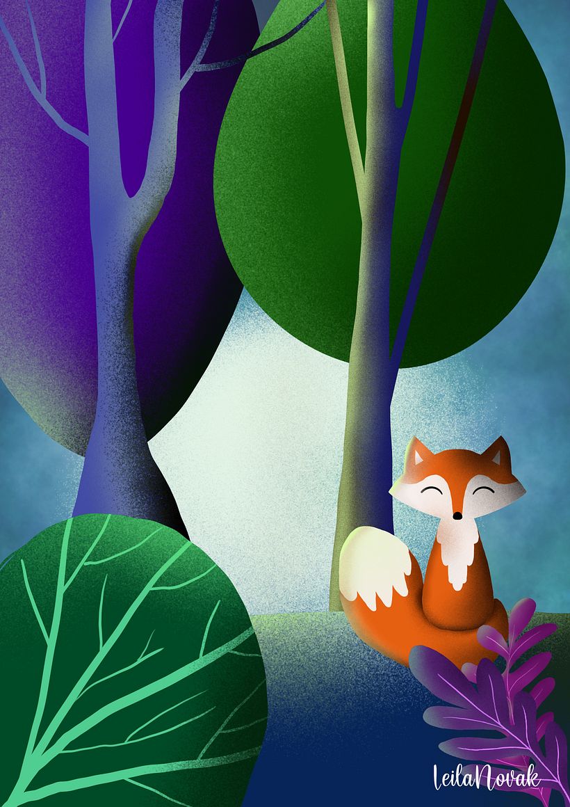 Fox in the dark 