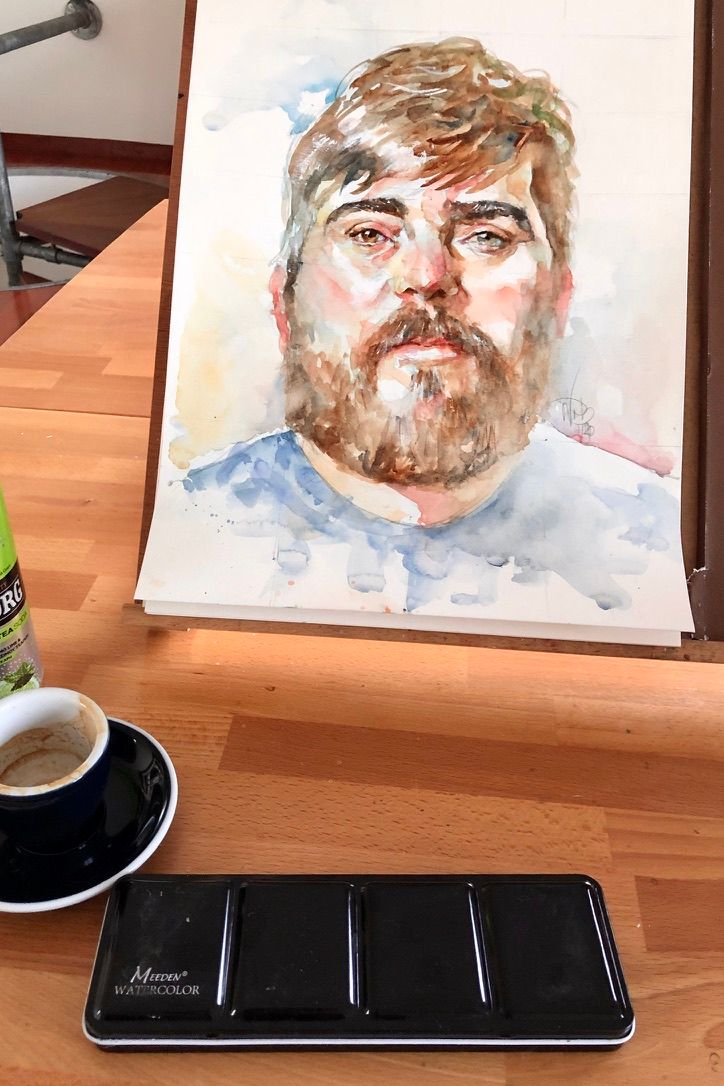 My project in Artistic Portrait with Watercolors course 0