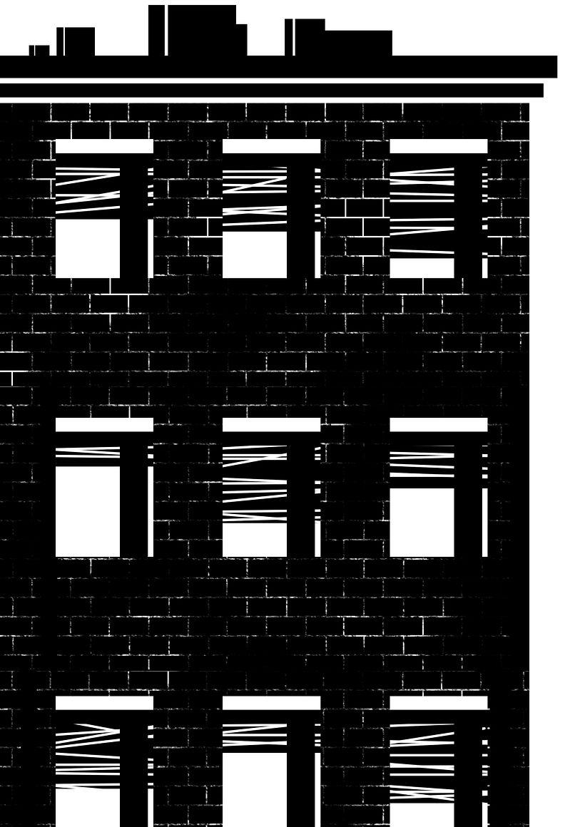 Plantilla de edificio realizada con Photoshop para fondo