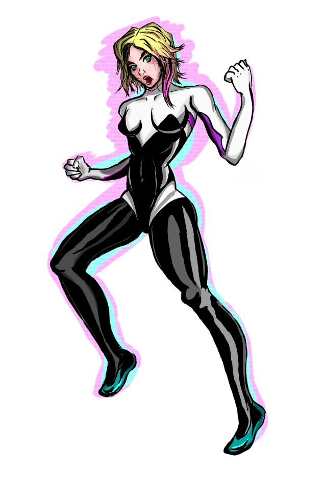 Mi Proyecto del curso: Diseño de personajes femeninos para cómics  Gwen / Tifa    andre_azak -1