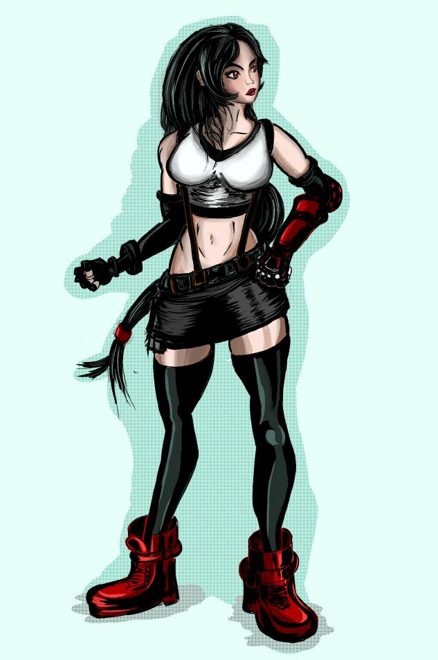 Mi Proyecto del curso: Diseño de personajes femeninos para cómics  Gwen / Tifa    andre_azak 0