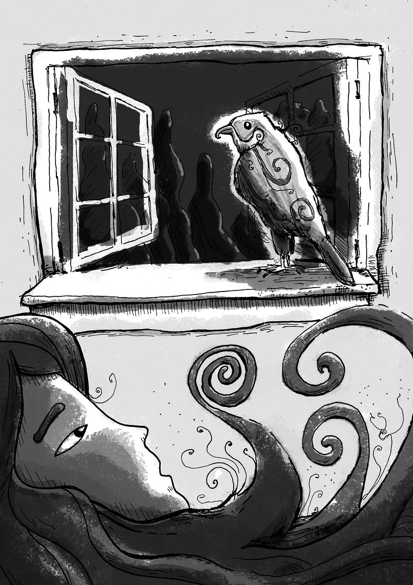Illustrazioni per il libro "L'occhio di Balor", scritto da Olga Drennen. Casa editrice Bambalí. 6