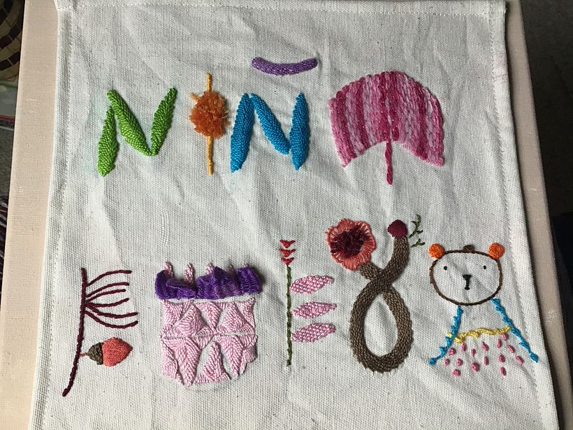 My project in Introduction to Raised Embroidery course 0