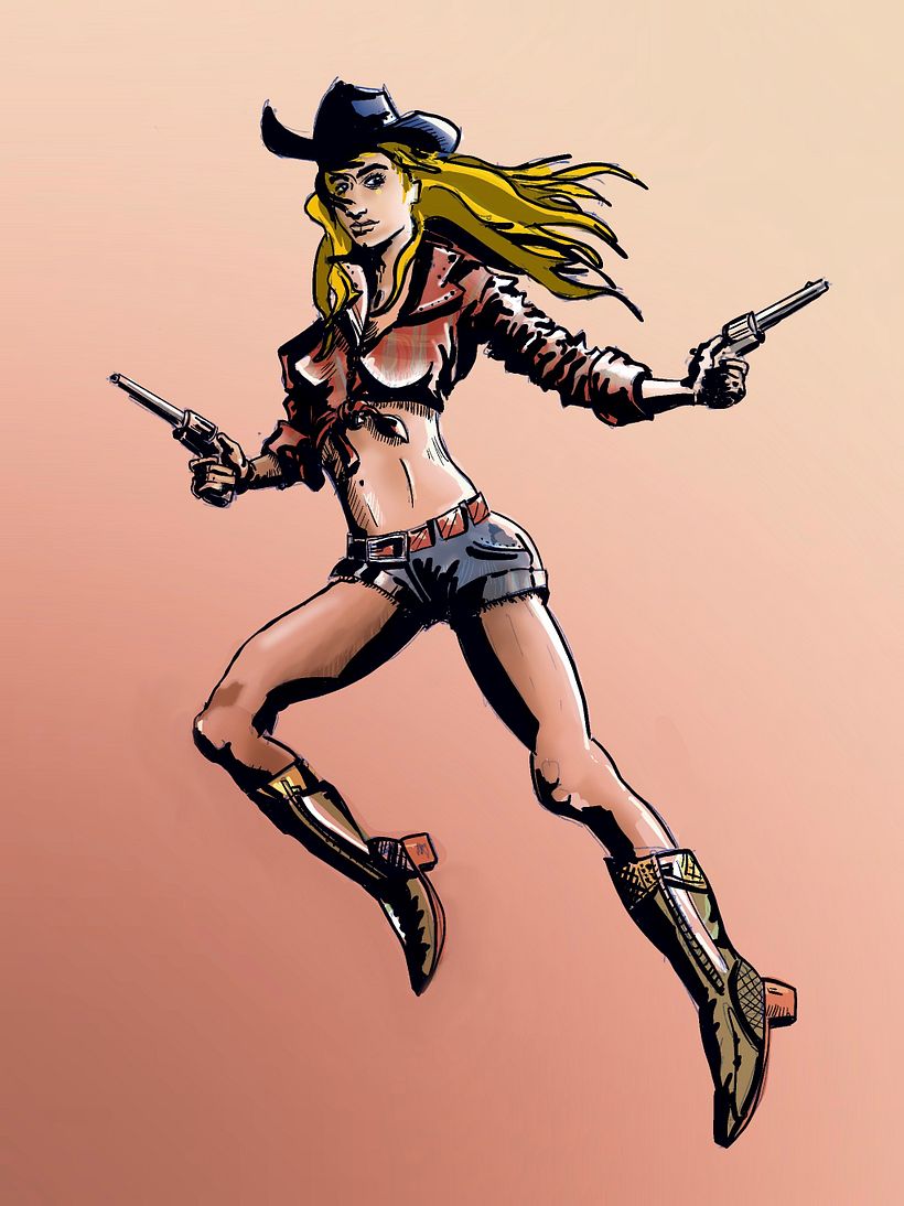 Mi Proyecto del curso: Diseño de personajes femeninos para cómics -1