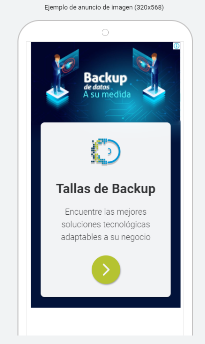 Mi proyecto se enfoca en anuncios para una nueva solución de Backup de datos que lanzamos en el mercado tecnológico.