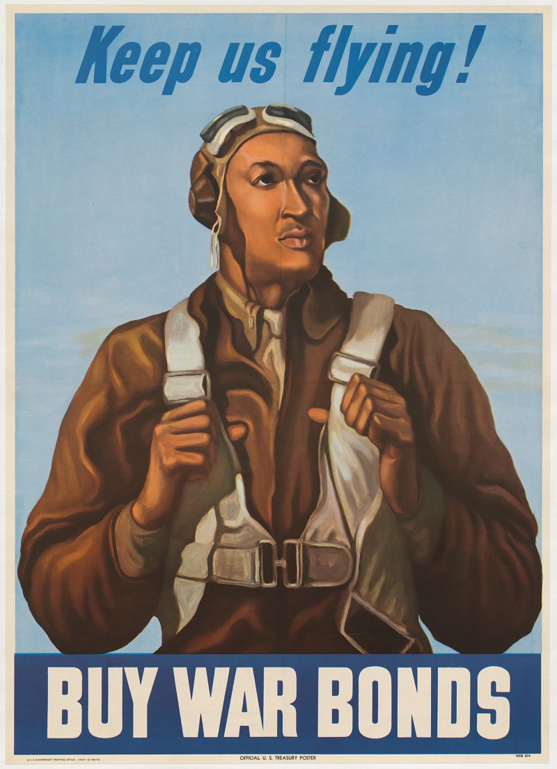 Poster pleading for Americans to buy war bonds