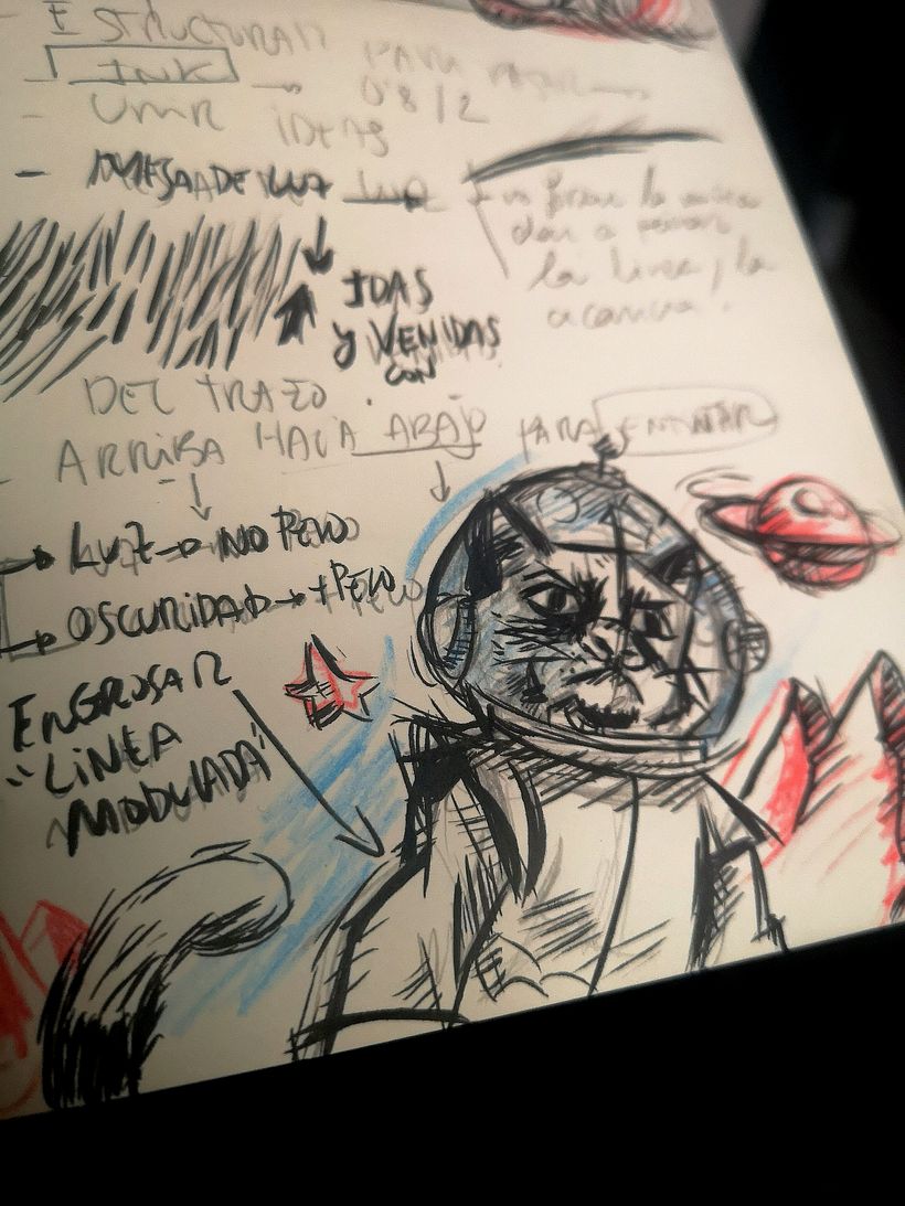 Sketch, de clases en directo de mi tatuador Guilleryan