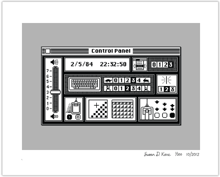Susan Kare, Panel de control