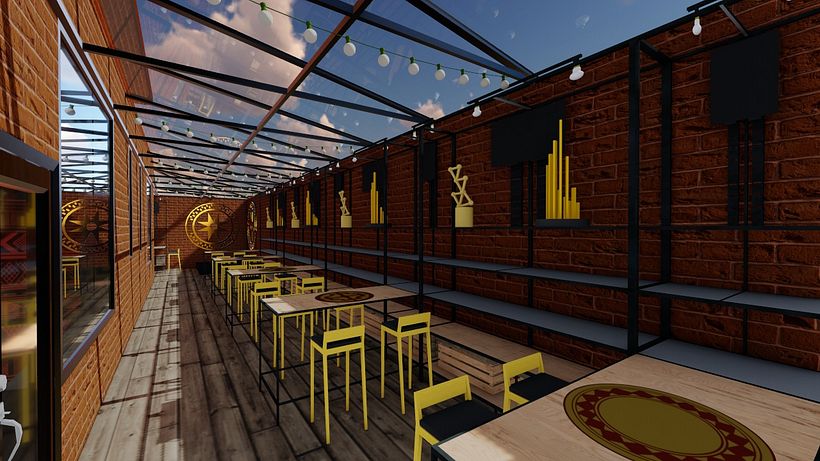 Diseño de interiores para restaurantes: Sirwisaquer Ancestral Pub 2