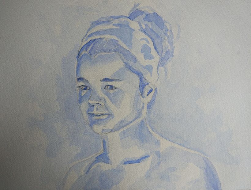 Mi Proyecto del curso: Retrato artístico en acuarela 1