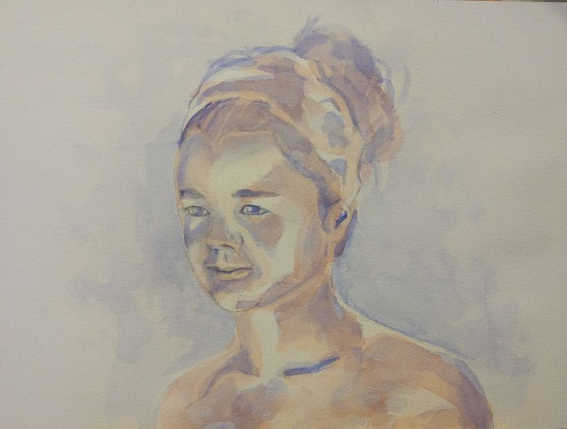 Mi Proyecto del curso: Retrato artístico en acuarela 2