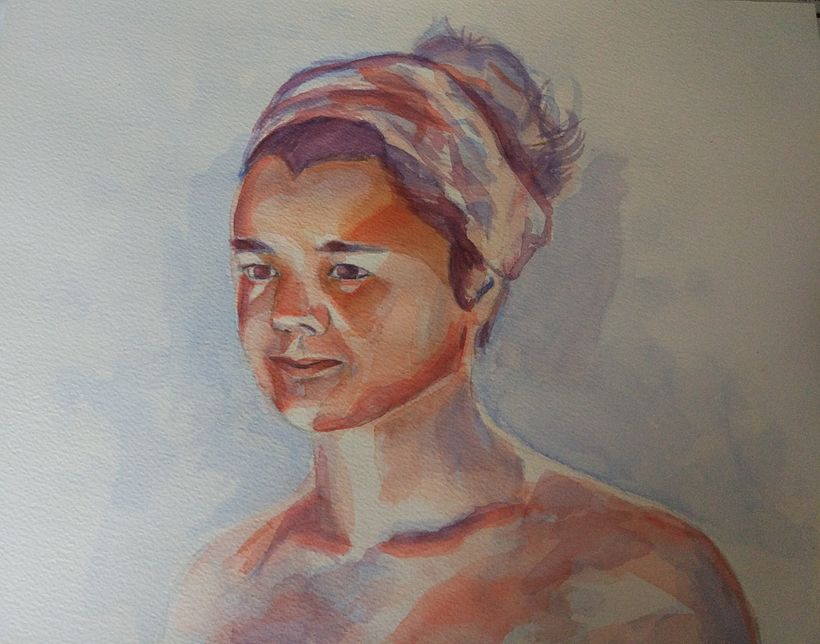 Mi Proyecto del curso: Retrato artístico en acuarela 4