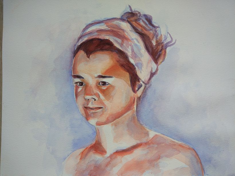 Mi Proyecto del curso: Retrato artístico en acuarela 5