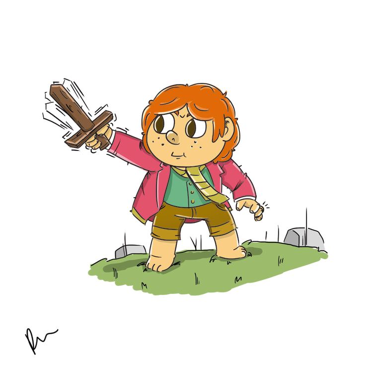 Bilbo Bolsón, por Pablo Ortega