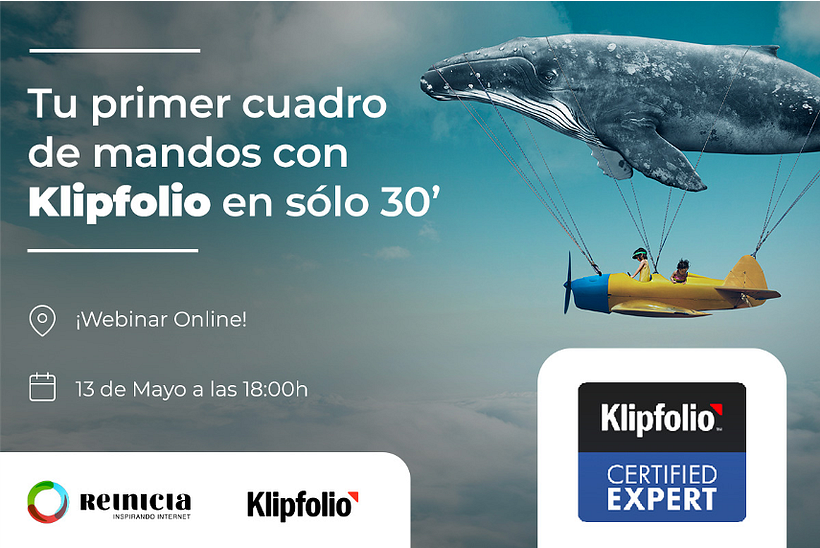 Webinar Gratuito: Tu primer cuadro de mandos  con Klipfolio en tan sólo 30'