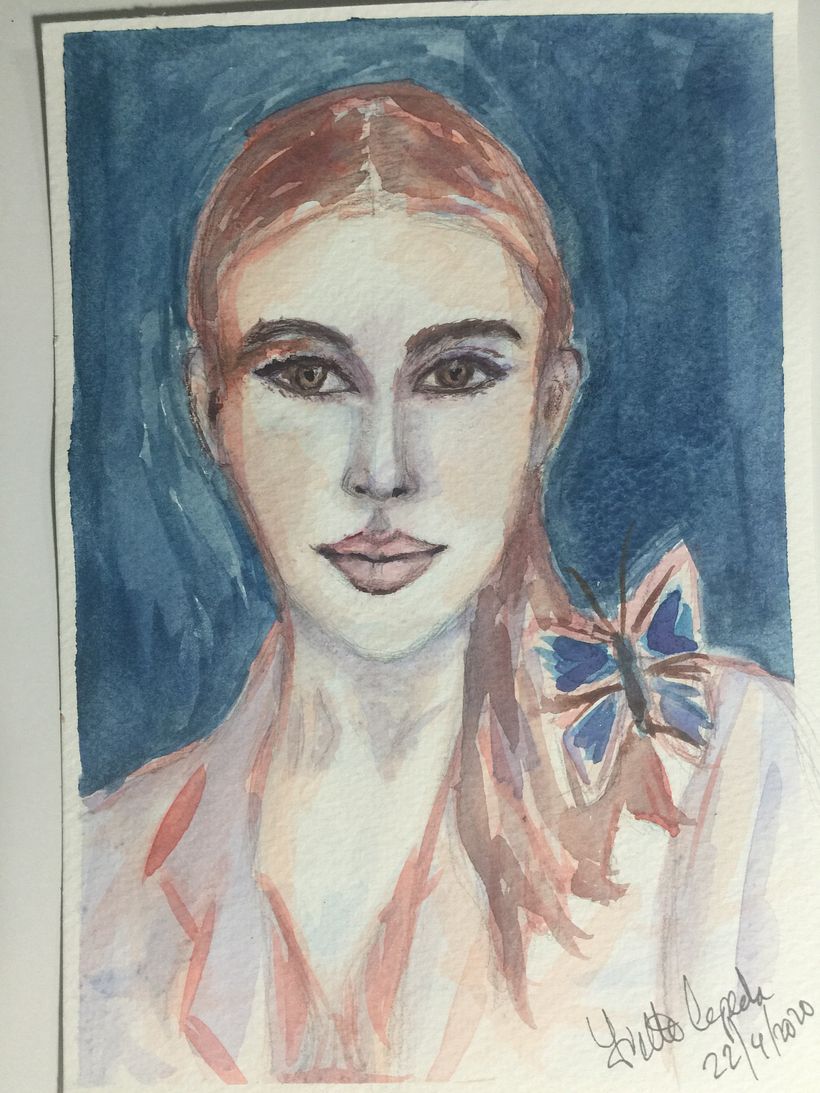 Mi Proyecto del curso: Retrato artístico en acuarela 0