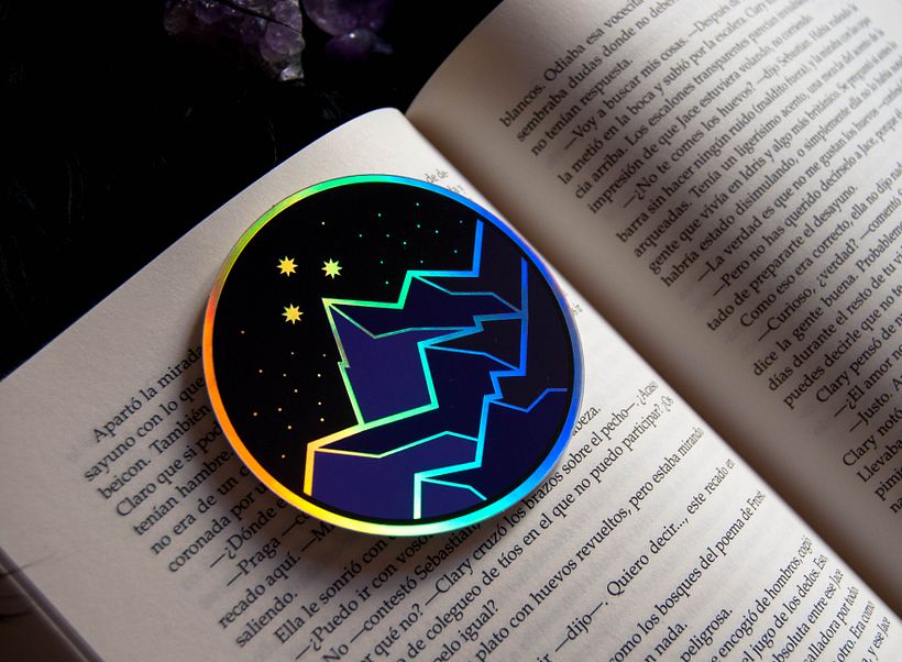 Proyecto ilustración para sticker holográfica 0