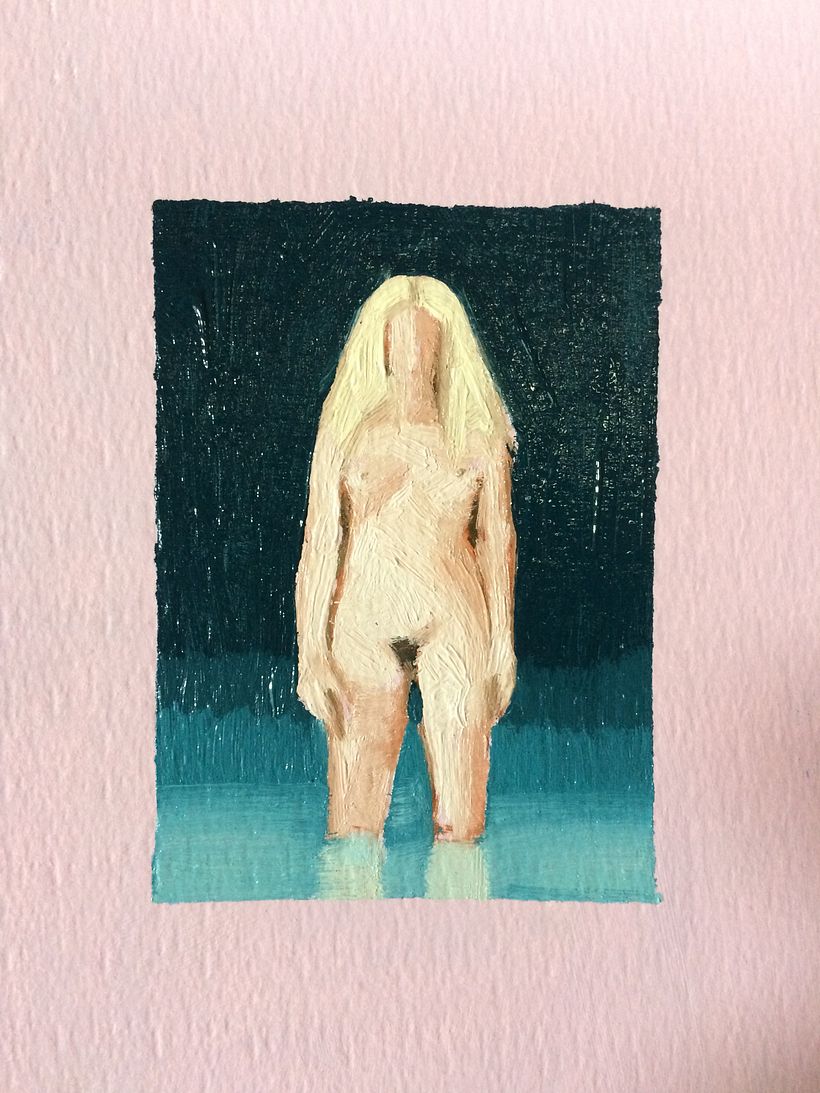 Retrato nocturno III  -  12,5 x 18 cm.