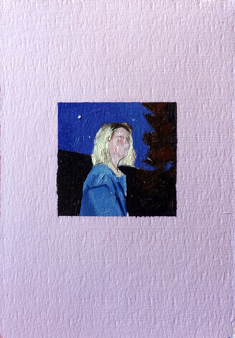 Retrato nocturno I -  12,5 x 18 cm.