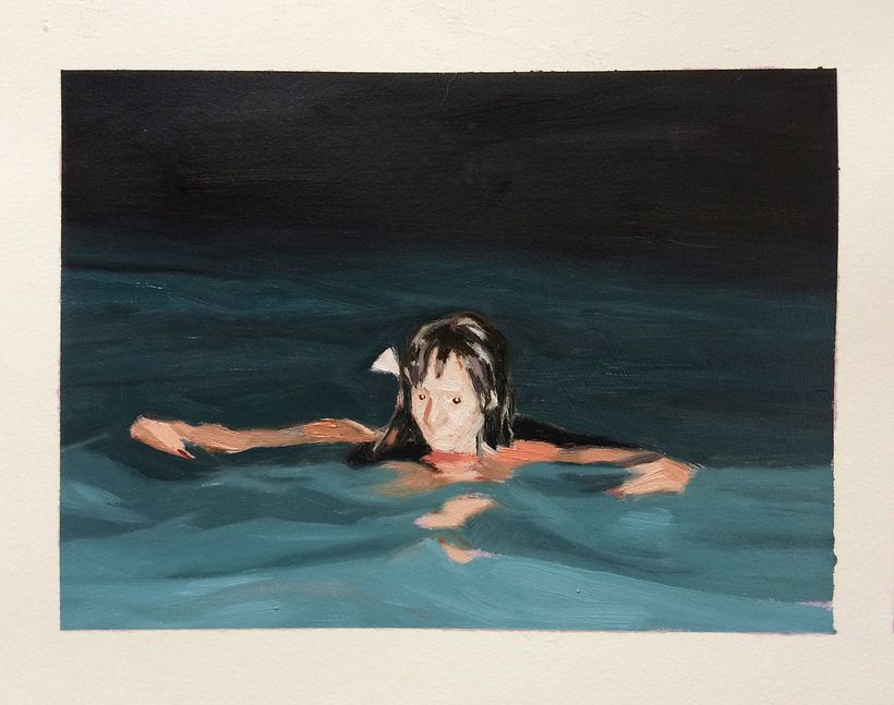 Retrato nocturno IV  -  26 x 19,5 cm.