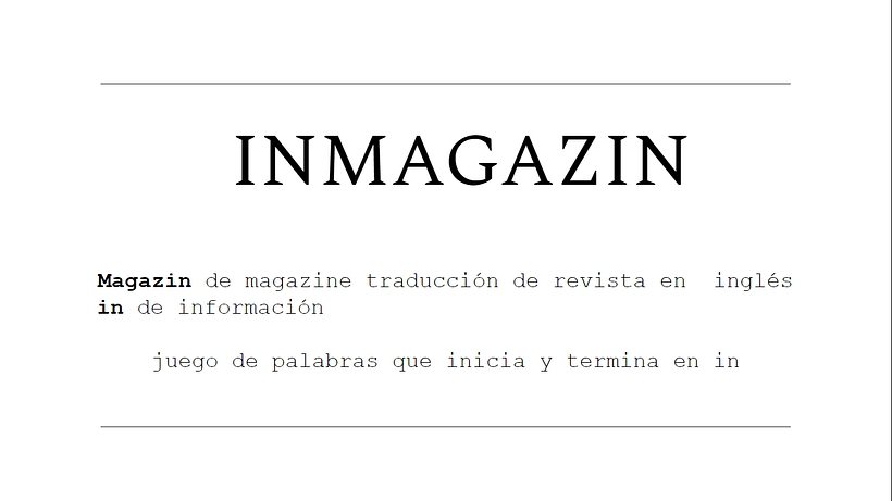 Naming para revista de moda  5
