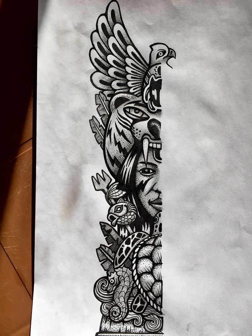  Mi Proyecto del curso: Ilustración con entramados en blanco y negro - Traditional illustration