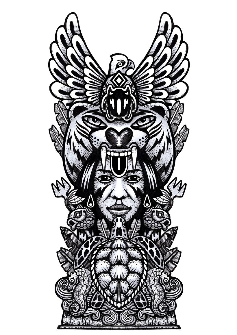 Mi Proyecto del curso: Ilustración con entramados en blanco y negro - Traditional illustration