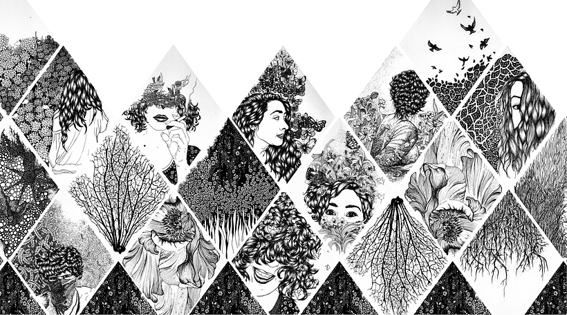 Los días en un patrón de rombos 15